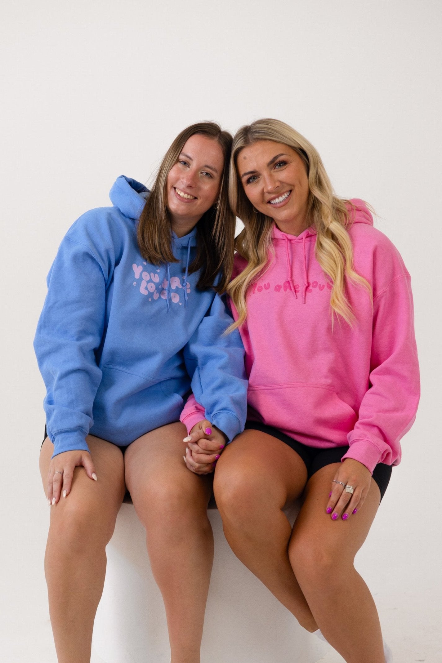 You Are Loved Violet Bubble Hoodie