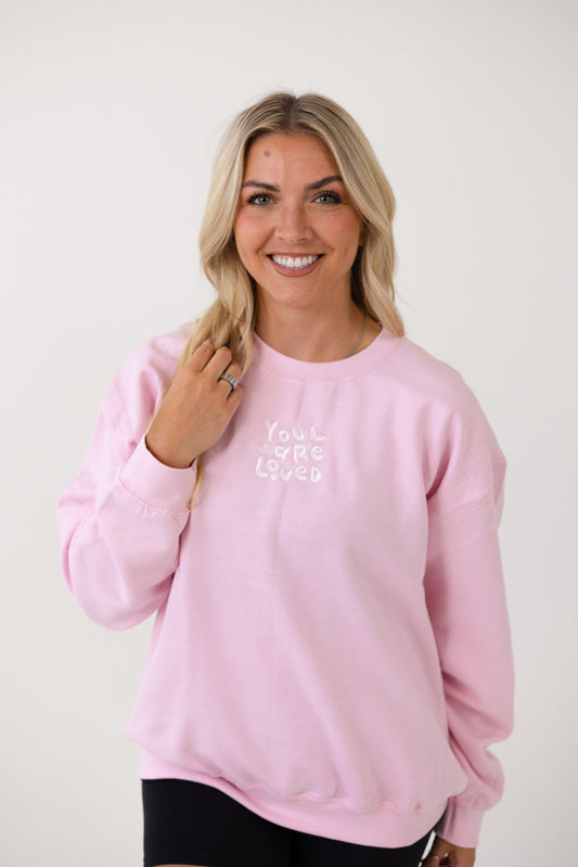 You Are Loved Bubble Crewneck