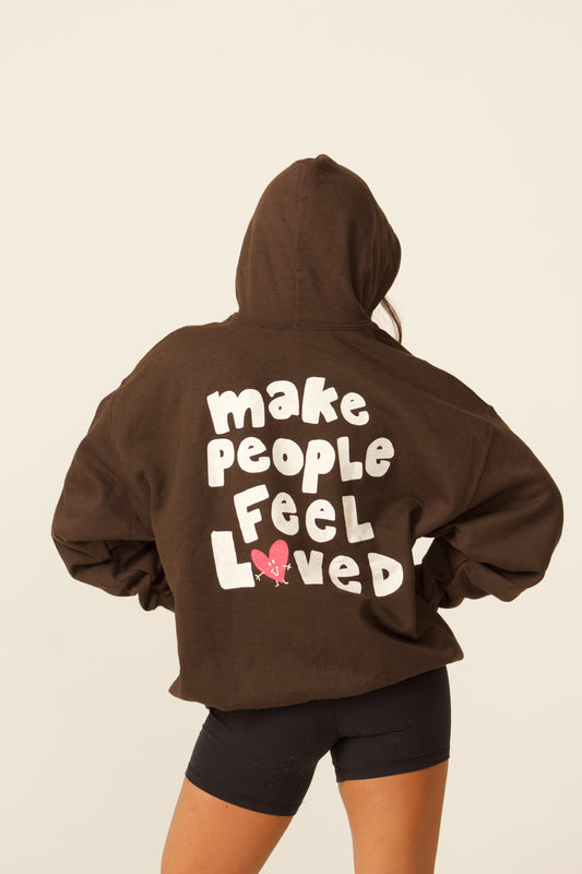 The Funky Heart Hoodie | Brown
