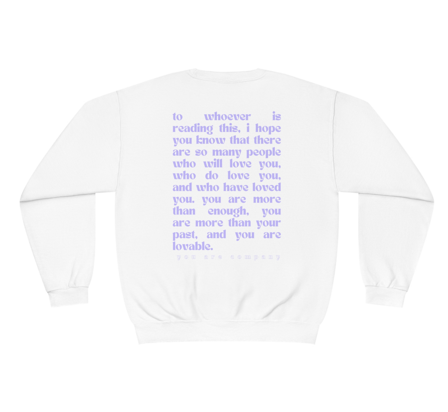 I HOPE YOU KNOW Crewneck | Violet