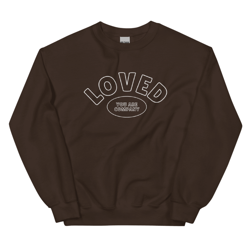 LOVED Embroidered Crewneck | Espresso