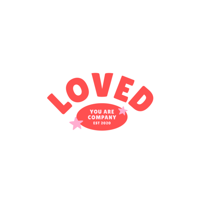 LOVED Sticker | Red