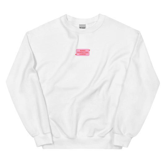 MPFL! Embroidered Crewneck | White