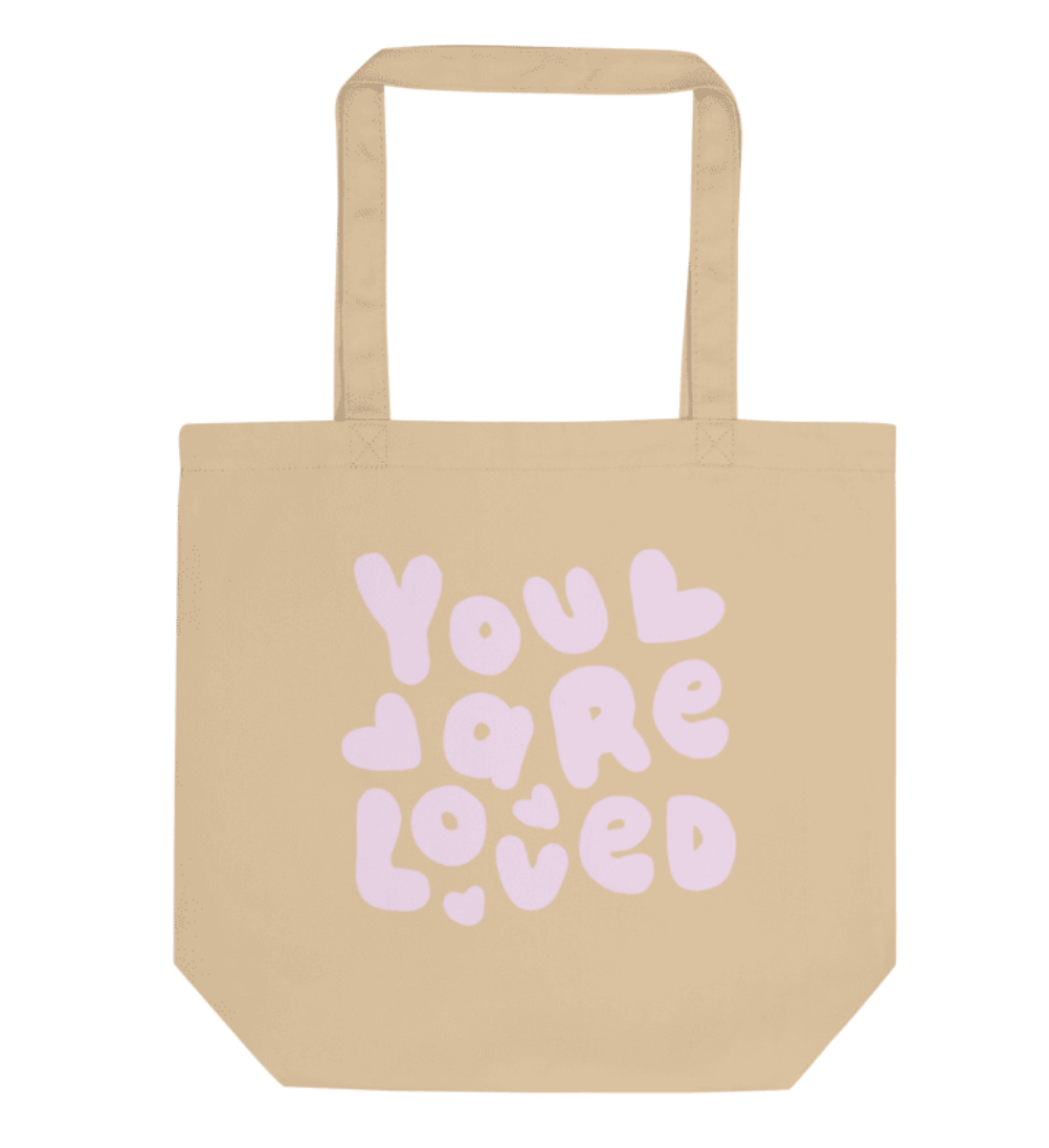 You Are Loved Light Pink Tote