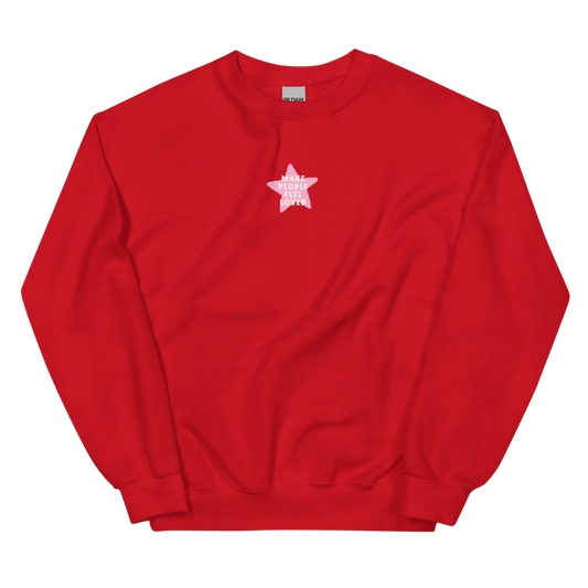 MPFL Embroidered Star Crewneck | Red