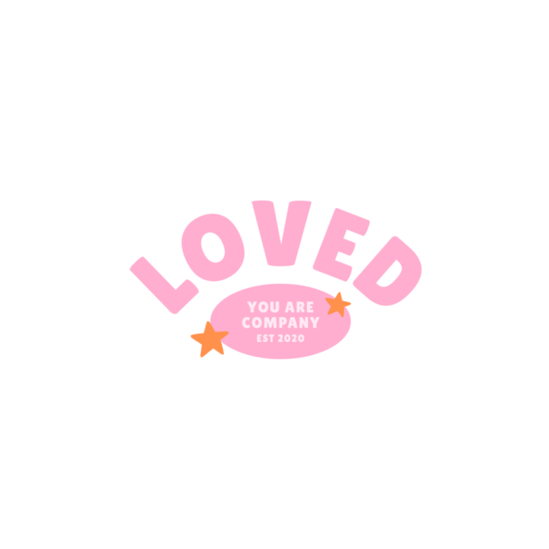 LOVED Sticker | Pink