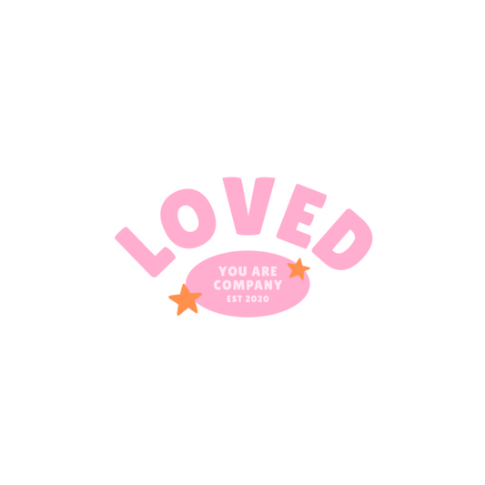 LOVED Sticker | Pink