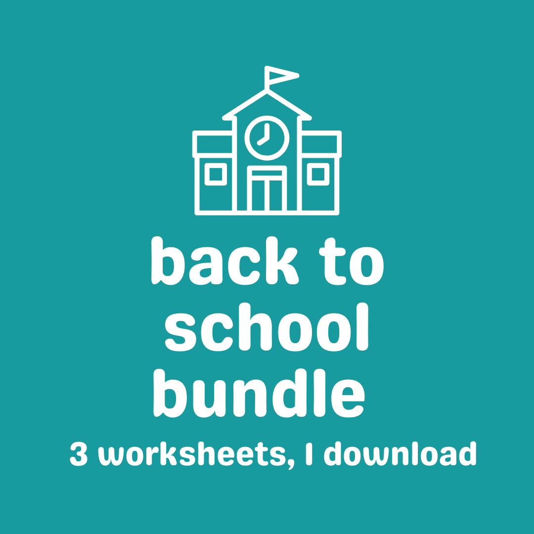 back to school resource bundle