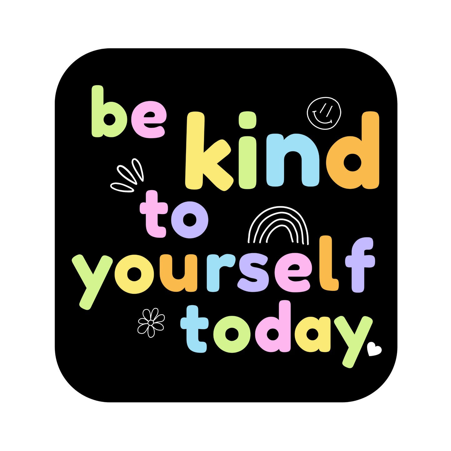 BE KIND Sticker | Pink and Black