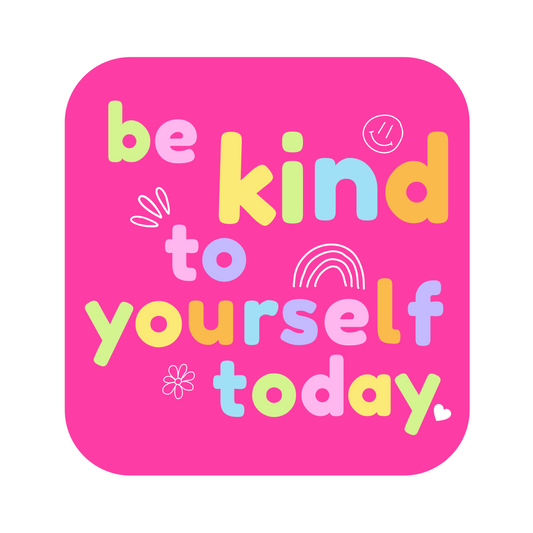 BE KIND Sticker | Pink and Black