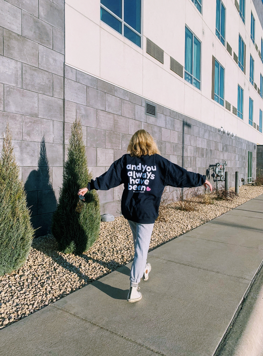 you are enough crewneck