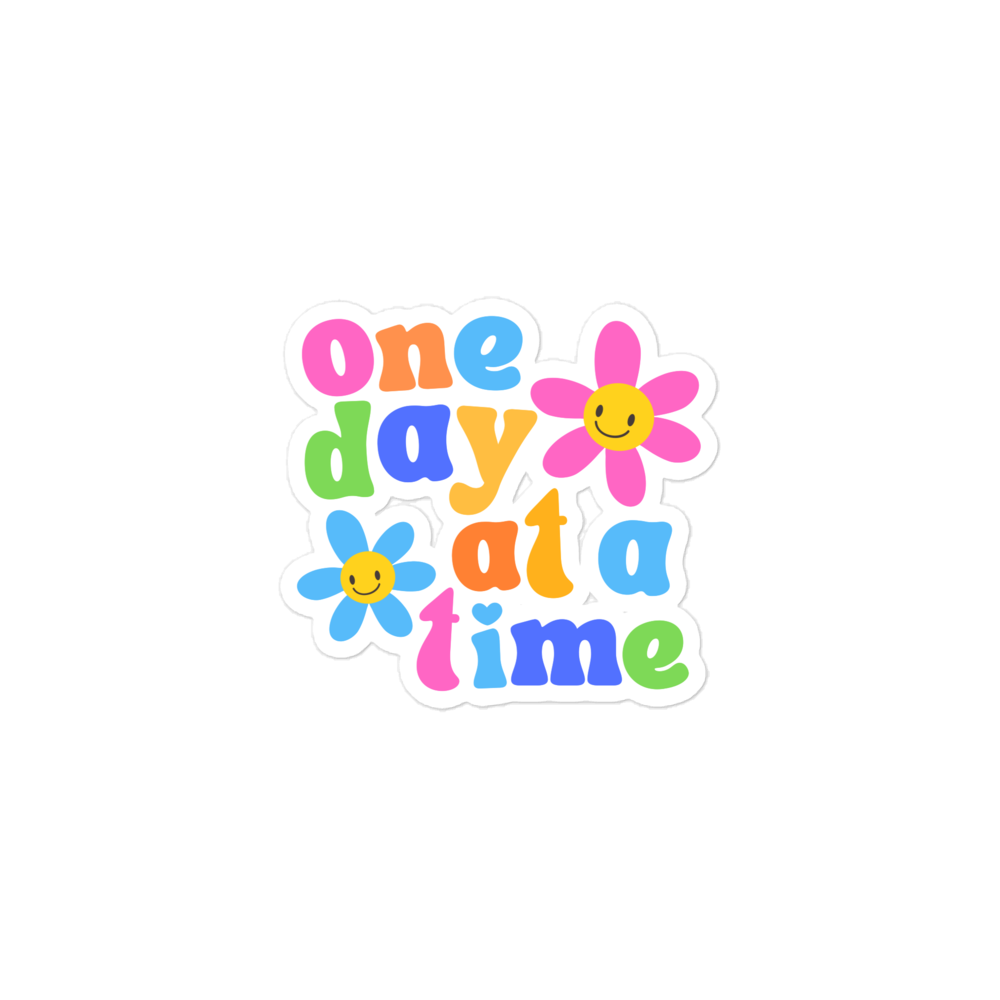 One Day Colorful Sticker