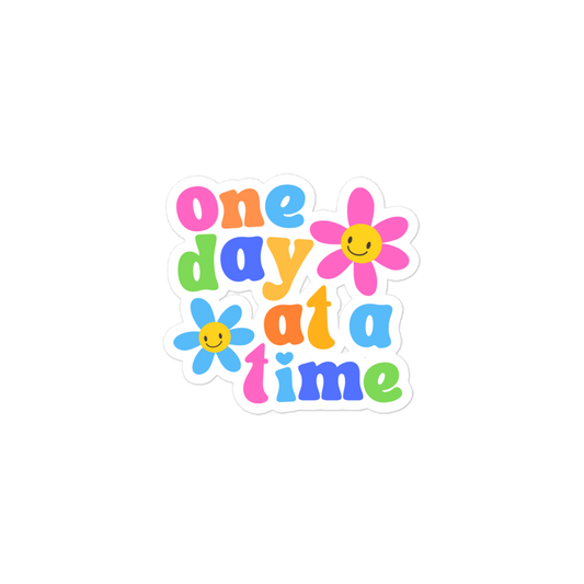 One Day Colorful Sticker
